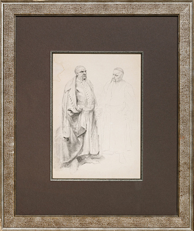 Лебедев Клавдий Васильевич (1852-1916).Богдан Хмельницкий и его сын Юрий. Конец XIX - начало ХХ века.