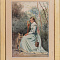 Поляков Елеазар Иванович (1868-?). Девушка за прялкой. 1894.