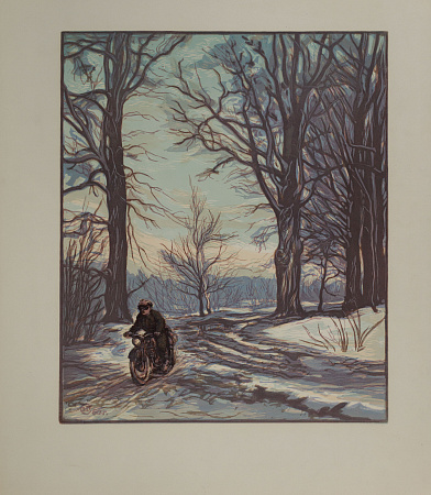 Соколов Илья Алексеевич (1890–1968). 
Дорога в лесу. 1960.