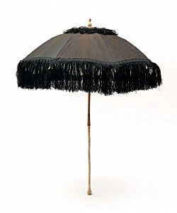 Складной зонт-парасоль с костяной ручкой. Россия, 1860-80 годы.
