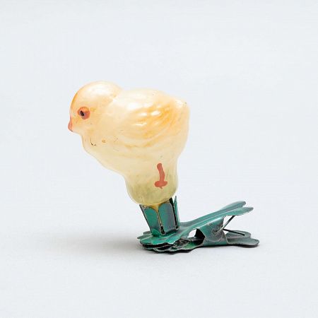 Елочная игрушка "Цыпленок". СССР, 1950-60 годы.