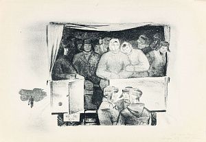 Назаров Константин Борисович (1933-1981). 
На рудник Кировский. 1967.