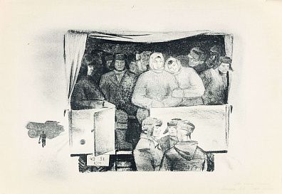 Назаров Константин Борисович (1933-1981). 
На рудник Кировский. 1967.