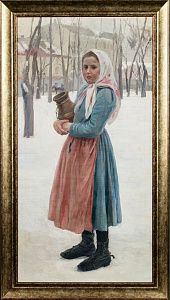 Пимоненко Николай Корнильевич (1862-1912). Девушка с кувшином. Начало ХХ века.
