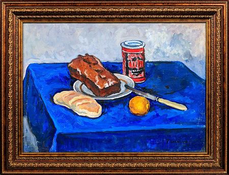 Сретенский Григорий Александрович (1899-1972). Натюрморт с хлебом. 1964.