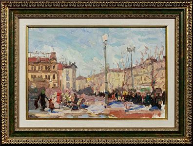 Акишин Евгений Михайлович (1931–2017).
Петровка. 1955.
