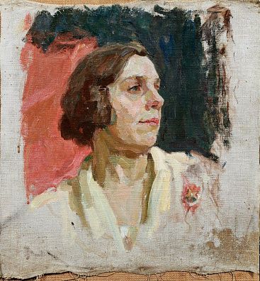 Альберти Петр Филиппович (1913-1994). 
Женский портрет. 1959.