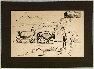 Удальцова Надежда Андреевна (1886-1961).
Повозка. 1933-1934.