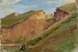 Гросицкий Сергей Николаевич (1876-1933). 
Пейзаж с песчаными карьерами. 1910-е - 1920-е.