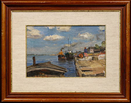 Давыдов Виталий Тимофеевич (1923-2007). 
Архангельск. В море. 1950.