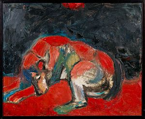Рудаков Михаил Захарьевич (1914-1985). Красная собака. 1980.