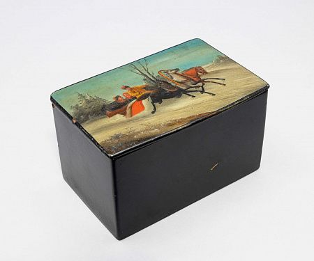 Шкатулка "Тройка лошадей". СССР, 1930 г.