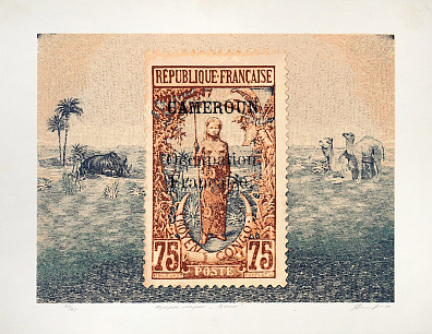 Семенов Алексей. Воин. Из серии "Марки". 1993.