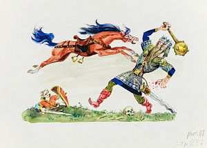 Елисеев Анатолий Михайлович (р. 1930). Иллюстрация к детской сказке. 1980-е - 1990-е.