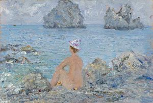 Соцков Алексей Николаевич (1915-1995). Надежда у моря. Гурзуф. 1984.