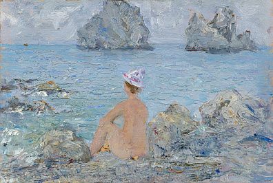 Соцков Алексей Николаевич (1915-1995). Надежда у моря. Гурзуф. 1984.