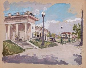 Соколов Илья Алексеевич (1890-1968).
Павильон. 1943.