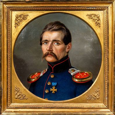 Неизвестный художник. Портрет офицера. 1840-е.