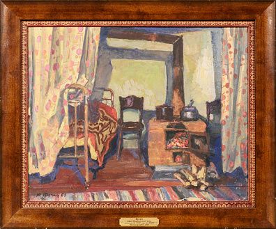 Кугач Юрий Петрович (1917-2013). (?).
Интерьер избы. Вторая половина ХХ века.