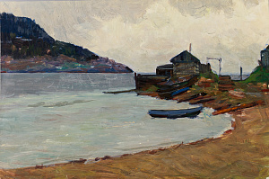 Улупов Марк Иванович (1924-1997). Устье Ангары. Байкал. 1967.