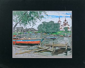 Маторин Михаил Владимирович (1901-1976). Переславль-Залесский. День начинается. 1960.