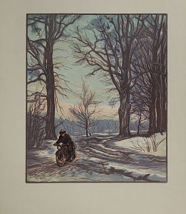 Соколов Илья Алексеевич (1890–1968). Дорога в лесу. 1960.