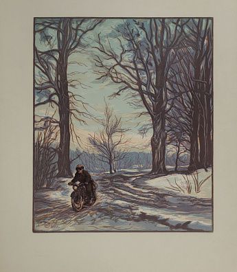 Соколов Илья Алексеевич (1890–1968). Дорога в лесу. 1960.