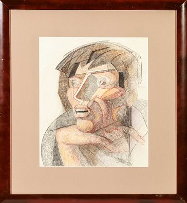 Снегур Игорь Григорьевич (р.1935). Голова мужчины. 1991.