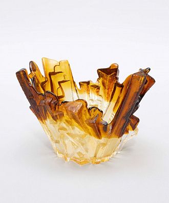 Ваза "Лёд". Финляндия, завод Хумппила, дизайнер - Пертти Санталахти, 1960-70 годы.