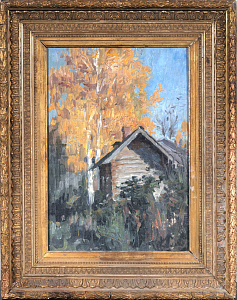 Куликов Иван Семенович (1875-1941).Деревенская баня. 1920-е - 1930-е.