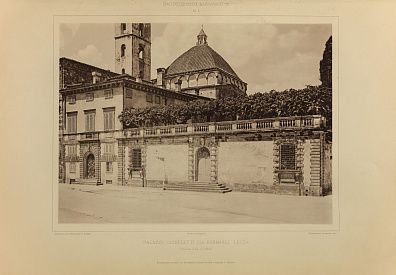 Лист из альбома "Архитектура Ренессанса в Тоскане.." (Die Architektur der Renaissance in Toscana). Палаццо Микелетти. 1913.