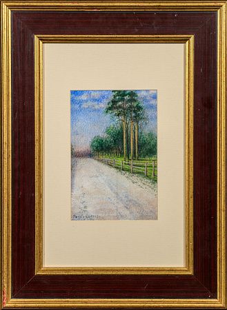 Розен Карл Иванович (1864-1934). (?).
Пейзаж с дорогой. 1903.