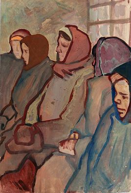 Алексеев Адольф Евгеньевич (1934-2000). В теплушке. 1962.