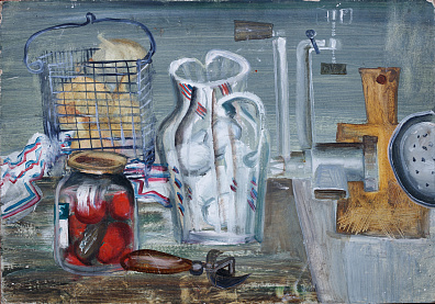 Коренев С.А. (р.1933).Натюрморт с мясорубкой. 1983.