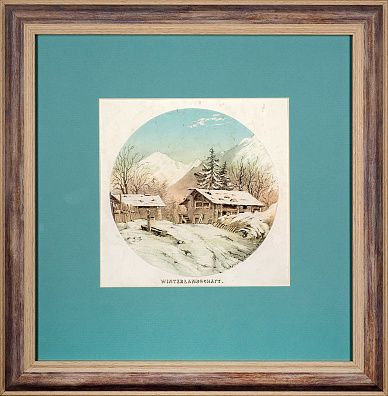 Антон фон Тайх (Teich).
Зимний ландшафт. 1855.