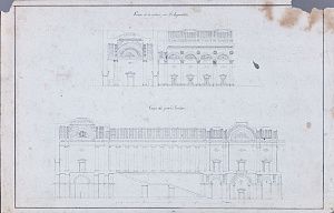 Клагес Федор Андреевич (1814-1890) (?). Фасадная разверстка. Конец XIX века.