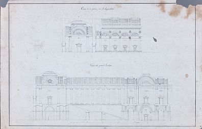 Клагес Федор Андреевич (1814-1890) (?). Фасадная разверстка. Конец XIX века.