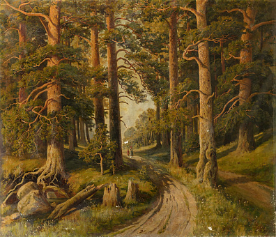 Прокофьев Алексей Матвеевич (1859-1925).
Прогулка в сосновом лесу. Начало ХХ века.
