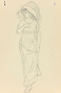 Рерберг Федор Иванович (1865-1938). (?).Дама в шляпе. 1910-е годы.