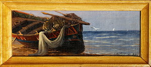 Маковский Николай Егорович (1841-1886).
Лодка на берегу. 1881.
