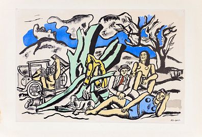Леже Фернан (Joseph Fernand Henri Lеger) (1881-1955). Загородная прогулка. 1952.
