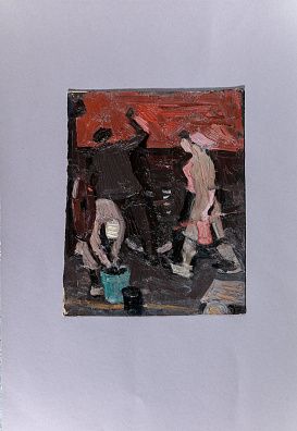 Алексеев Адольф Евгеньевич (1934-2000).
Цех. Вагоноремонтный завод. 1964.
