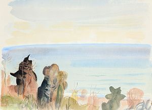 Митурич Май Петрович (1905-2008). 
У Черного моря. 1984.