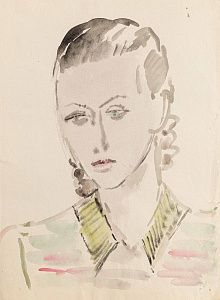Софронова Антонина Федоровна (1892-1966). Женский портрет. 1960-е.
