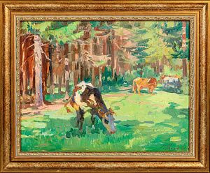 Авилов Михаил Иванович (1882-1954). На опушке. 1940.