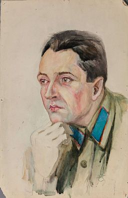 Павлов Семен Андреевич (1893-1941). (?).
Портрет военного. 1939.