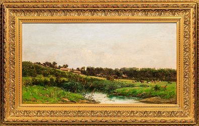 Аммосов (Амосов) Сергей Николаевич (1837-1886). На окраине деревни. 1879.