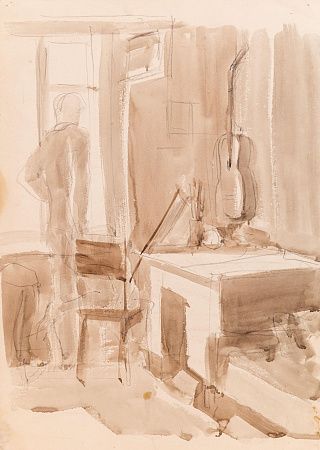 Истомин Константин Николаевич (1886-1942). (?). У окна. Первая треть XX века.