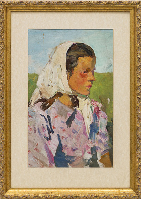 Басов Бениамин Матвеевич (1913-2001).Девочка на солнце. 1950-е.