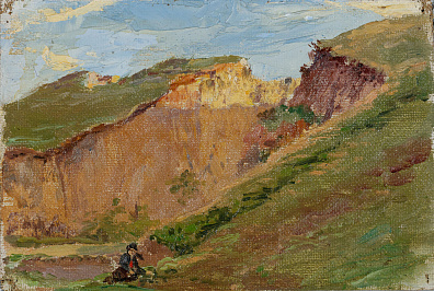 Гросицкий Сергей Николаевич (1876-1933). Пейзаж с песчаными карьерами. 1910-е - 1920-е.